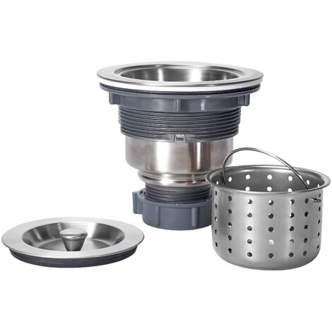 G231 Bonde d'évier de Cuisine Amovible en Acier Inoxydable 8,9 cm (1/5)