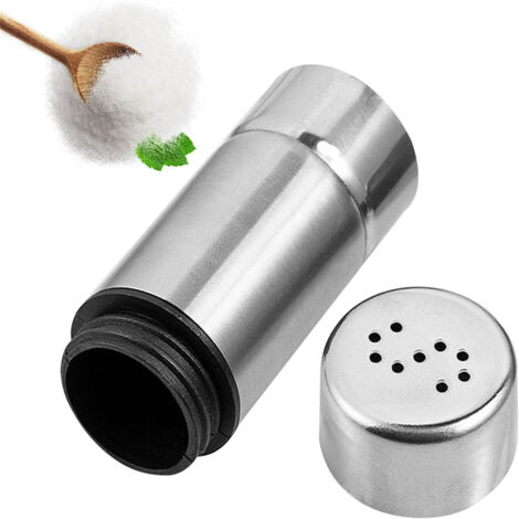 Bouteille d'épices d'assaisonnement en poudre de dragage en acier inoxydable avec ouverture en forme de S MCBOSON (1/5)