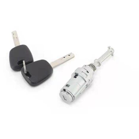 KIT Serrure + Barillet pour Porte Avant Gauche Citroen C2 C3 C3 PLURIEL + 2 clés (1/5)