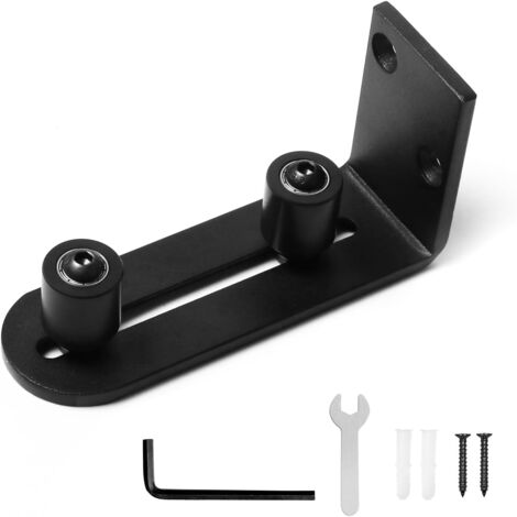 En acier au carbone réglable coulissante Guide sol for accessoires Quincaillerie de porte Grange (rouleau double) (1/5)
