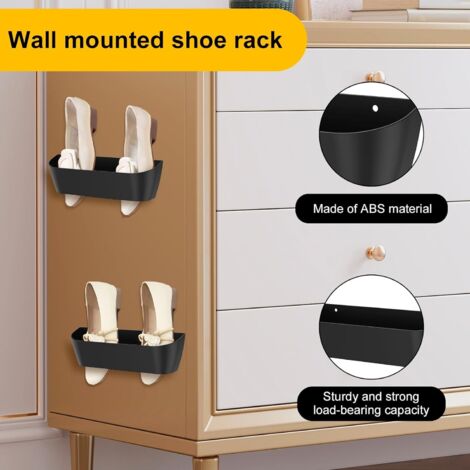 Lot de 6 porte-chaussures muraux pour camping-car, cloison tridimensionnelle, avec fonction auto-adhésive, trous de perçage, étagère à chaussures susp | Leroy Merlin