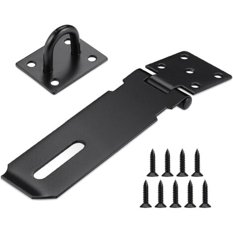 2 Pcs Stainless Steel Door Latch,5 Pouces Loquet de 304 Porte en Acier Inoxydable,Porte Fermoir Verrou de Porte Moraillon Loquet de Cadenas Agrafe pour Armoires (1/5)