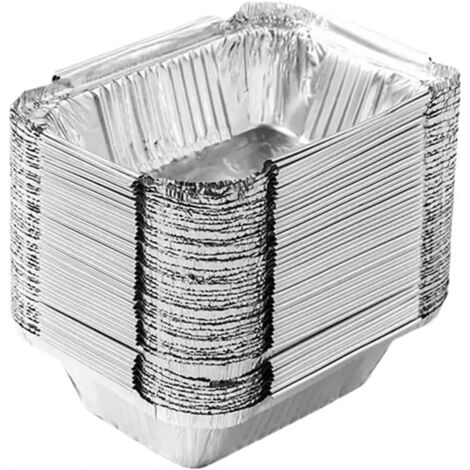 Lot de 50 boîtes en Aluminium for égouttoir à Vaisselle Plateaux en Aluminium(600ml) (1/5)