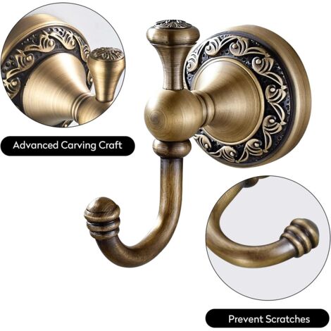 5 Crochets Patere Murale pour Peignoir Serviette Salle de bain wc Accroche Vetement Manteau Porte Torchon en Acier Inoxydable 5 Crochets Patere Murale pour Peignoir Serviette Salle de bain wc Accroche Vetement Manteau Porte Torchon en Acier Inoxydable