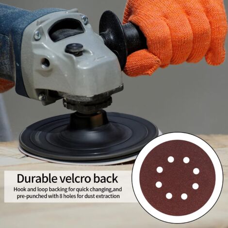 50 Disques Abrasifs 125 Mm Grain 80 Céramique Filet – Ponçage Anti-Poussière Pour Bois Métal
