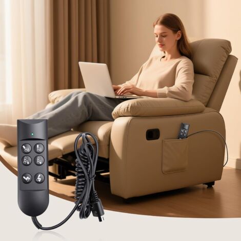 Faderr Contrôleur Fauteuil Inclinable Électrique – Télécommande 2 Boutons Prise Ronde 5 Broches