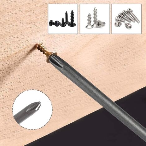 Lot De 3 Tournevis Phillips PH2 Magnétiques 150mm - Neuf Sous Emballage