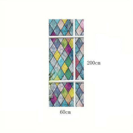 Film De Confidentialité Pour Fenêtre - Effet Arc-en-ciel - Motif Feuilles - Film Statique Non Adhésif Pour Fenêtre - 30 X 200 Cm | Leroy Merlin