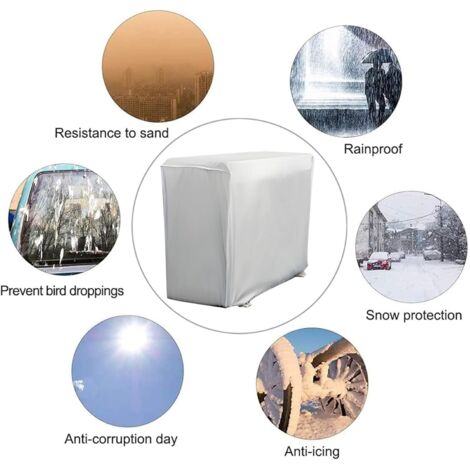 Housse De Protection Pour Réfrigérateur/congélateur Extérieur - Imperméable, Anti-poussière, Anti-UV - Lavable - 2 Tailles - 5