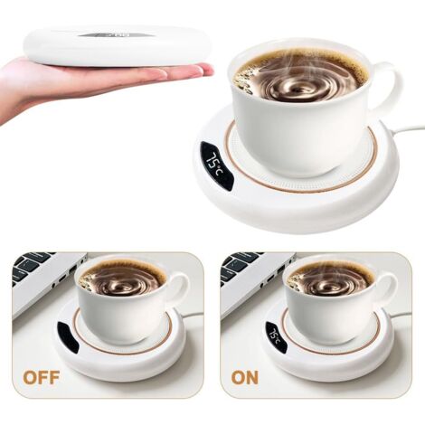 Chauffe-tasse électrique Intelligent – 2 Réglages De Température (40-55°C), Pour Café, Thé, Lait