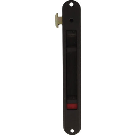 Serrure de porte coulissante en acier inoxydable, serrure simple pour portes et fenêtres coulissantes, noire (1/3)