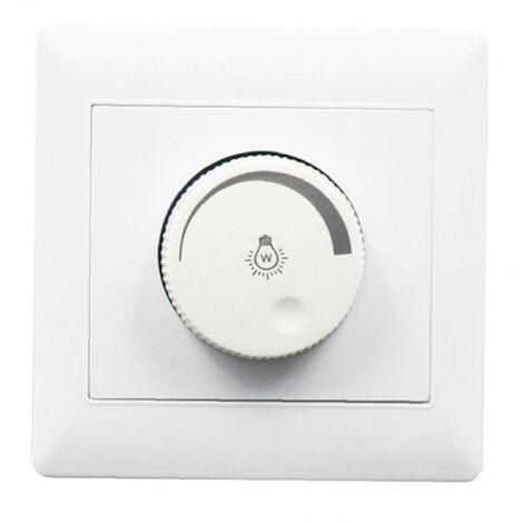 Variateur de bouton LED, interrupteur à intensité variable à coque blanche, 99CM, blanc (1/5)