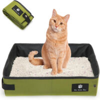 Bac à litière pliable pour chat