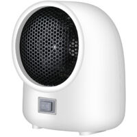 Calentador de Espacio portátil, Calentadores eléctricos para Interiores Calentador eléctrico de 400 vatios Escritorio portátil Ventilador de Invierno Calentador de Aire Calentador Oficina en el hoga