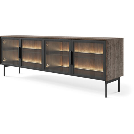 Meuble TV, chêne Dunin, 181,3 × 61,6 × 39,3 cm (1/5)