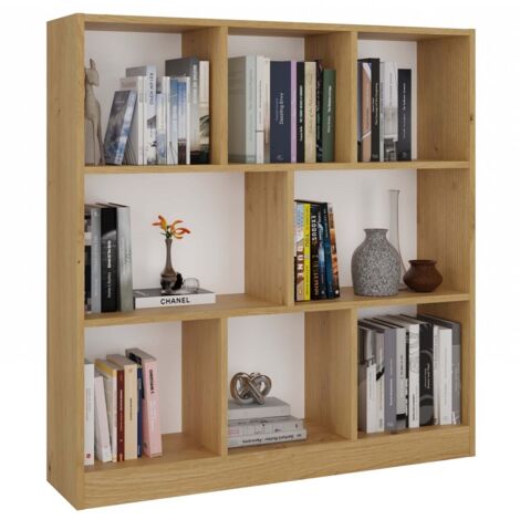 Bibliothèque, chêne Artisan, 100 × 104 × 24 cm (1/5)