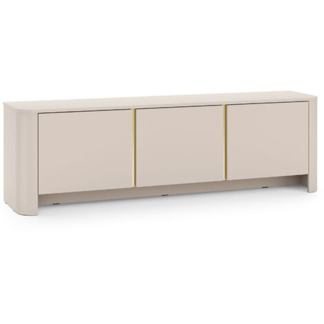 Meuble TV, Cachemire, 168 × 39 × 52 cm Meuble moderne aux bords arrondis (1/5)