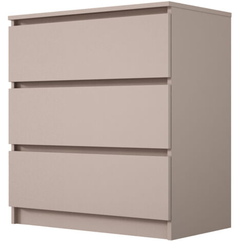Commode : 3 tiroirs, caramel, 70 × 79 × 39 cm (1/5)