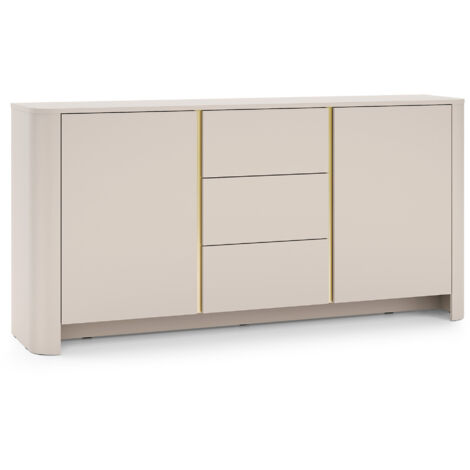 Buffet, Cachemire, 168 × 39 × 84 cm Meuble moderne aux bords arrondis (1/5)