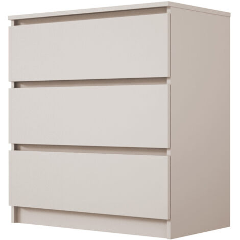 Commode : 3 tiroirs, cachemire, 70 × 79 × 39 cm