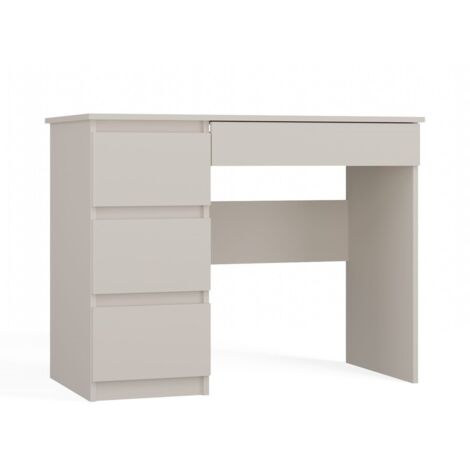Bureau gauche : 4 tirois, 51 cm, × 130 cm, × 76 cm, Cachemire (1/3)