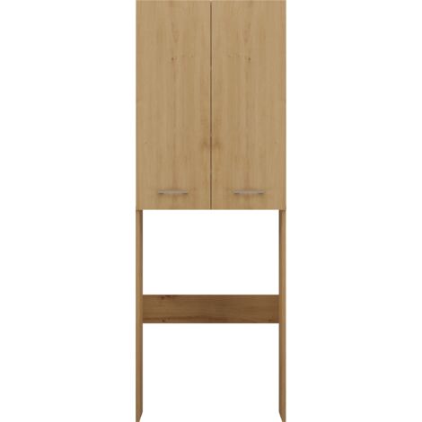 Armoire pour machine à laver, 30 × 64 × 180 cm, Chêne Artisan (1/5)