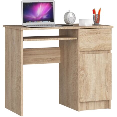 Bureau à droite, Chêne Sonoma, 77 × 90 × 50 cm (1/5)