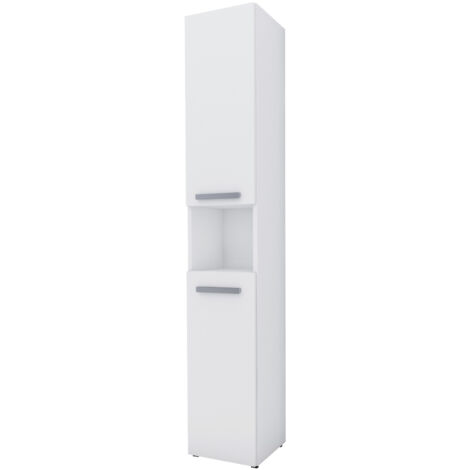 Meuble de salle de bain, Blanc Mat, 30 × 174 × 30 cm (1/5)