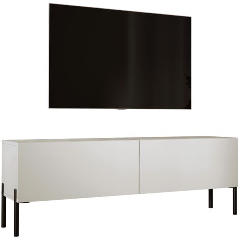 Meuble TV : Cachemire, pieds noires, 140 × 52 × 32 cm (1/5)