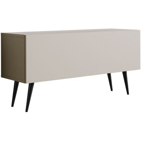 Meuble TV : Cachemire, pieds noires, 100 × 52 × 32 cm (1/5)
