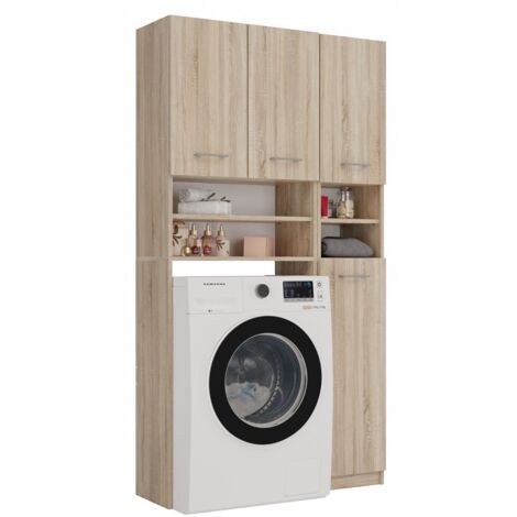 Meuble de salle de bain, Sonoma, 96 × 180 × 30 cm (1/5)