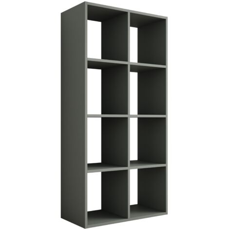 Bibliothèque à 8 compartiments – Couleur : aloès vert – 147 × 74 × 30 cm, verticale ou horizontale (1/5)