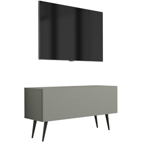 Meuble TV : Aloès, 100 × 52 × 32 cm, pieds noires (1/5)