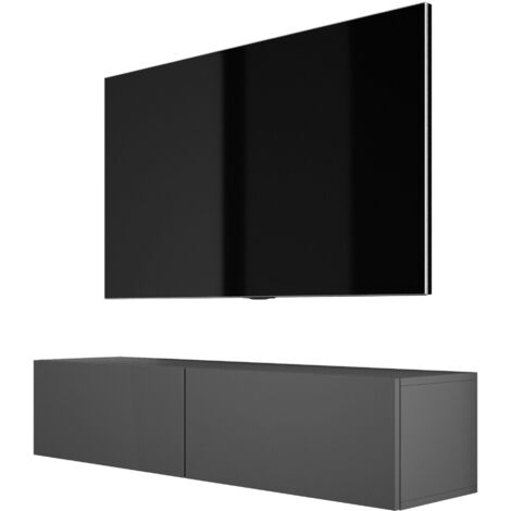 Meuble TV Suspendu, 140 × 34 × 32 cm, Anthracite (1/5)
