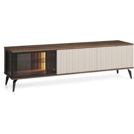 Meuble TV, Cachemire / Noyer Warmien, 180 x 50 x 39 cm (1/5)