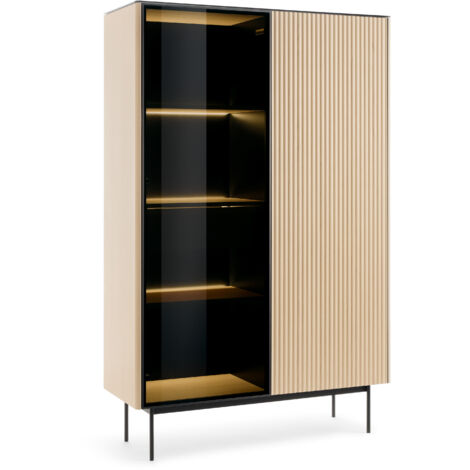 Vitrine, chêne Vincenza, 107 x 163 x 39 cm (1/5)