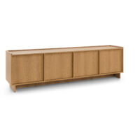 Meuble TV, chêne caramel, 195 x 55 x 39 cm