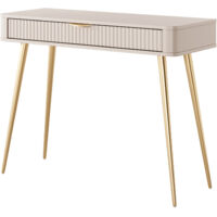 Coiffeuse : Beige, 100 x 38 x 78 cm