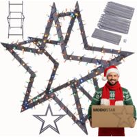 MODO24 MODOSTAR Kit Étoile Noël 3D XXL FSC 139cm Gris