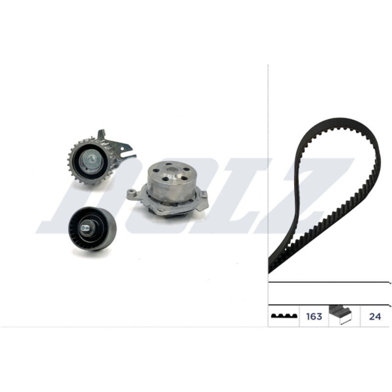 Kit De Courroie De Distribution Avec Pompe à Eau Febi Bilstein 45112 - Compatible Peugeot 206, 306, Citroën Saxo, Xsara - Qualité Premium