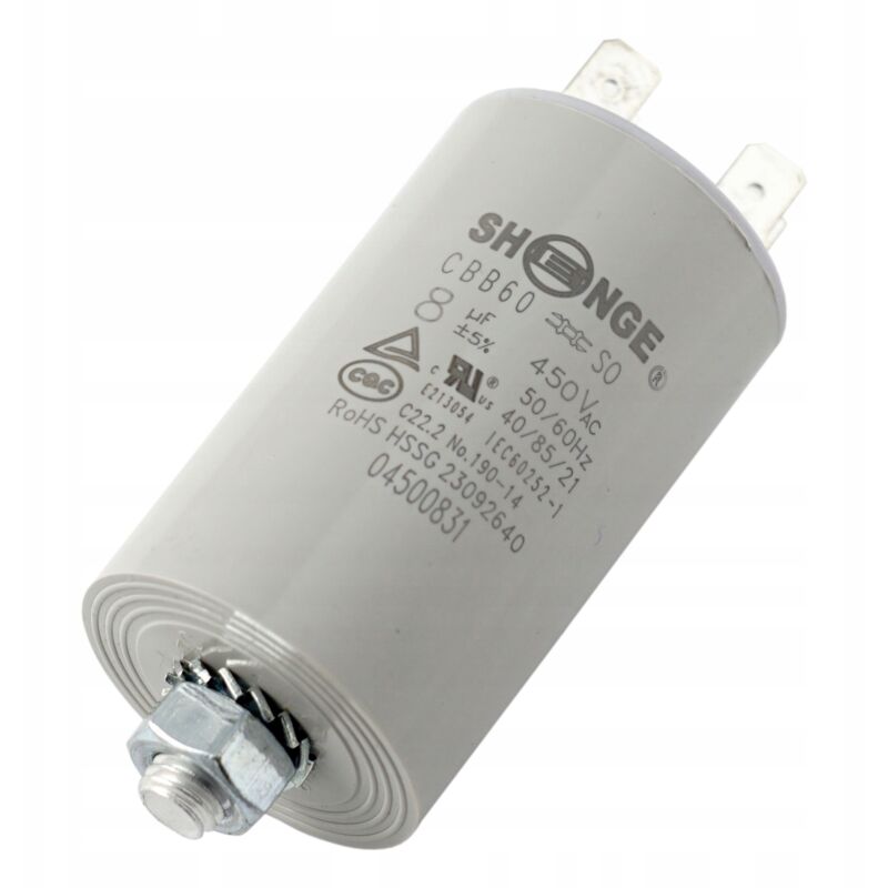 Condensateur De Démarrage Moteur Électrique 450 VAC 14 µF - Cylindrique Pour Pompes Et Compresseurs