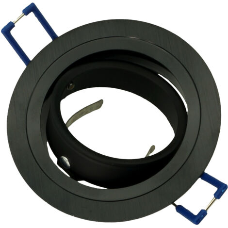 Spot de plafond mobile, noir brossé, GU10, rond, ID-1024 Idealed (1/3)