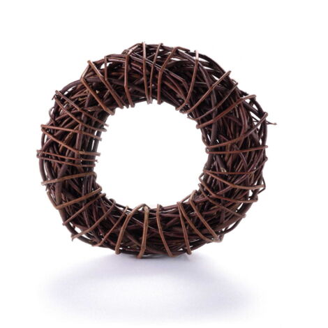 Couronne de porte, couronne printanière, couronne de table en osier, décoration florale, 50 cm (1/3)
