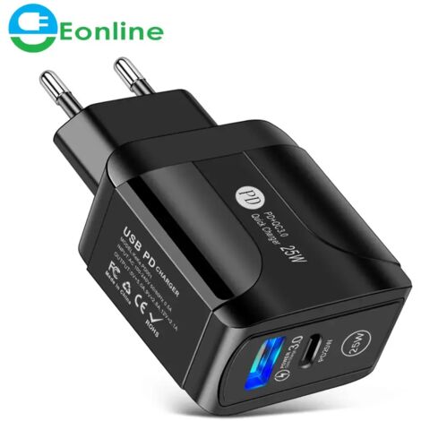 Chargeur mural rapide PD25W QC3.0 pour téléphone Samsung (1/5)