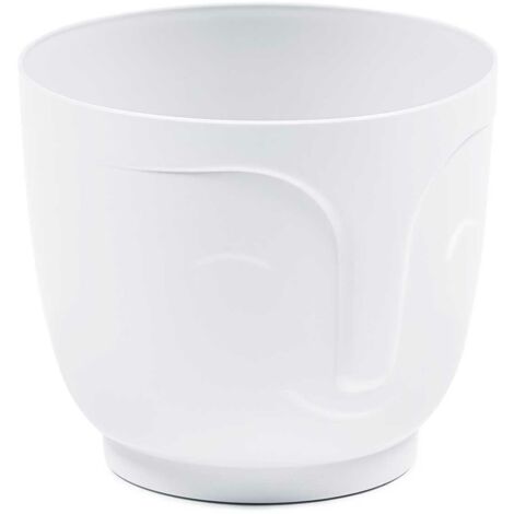Pot de fleurs Zoe blanc h16x18,5 cm (1/2)