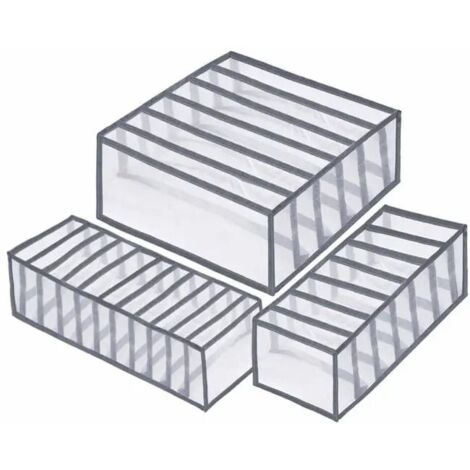 Organisateurs de tiroir, boîte à sous-vêtements, ensemble de 3 (60020001) (1/5)