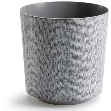 Pot de fleurs Aloe Texelle, gris, h20 x 19,5 cm (1/5)