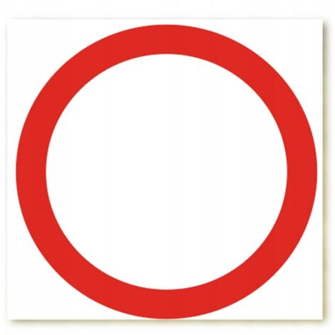 ZNDW-1 PANNEAU DE SIGNALISATION B-1 - INTERDICTION DE CIRCULATION 33 cm x 33 cm