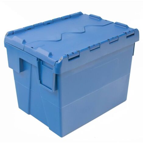 Conteneur de transport Mega-M avec serrure L-40 cm P-30 cm H-30,6 cm plastique bleu (SPK4332) N