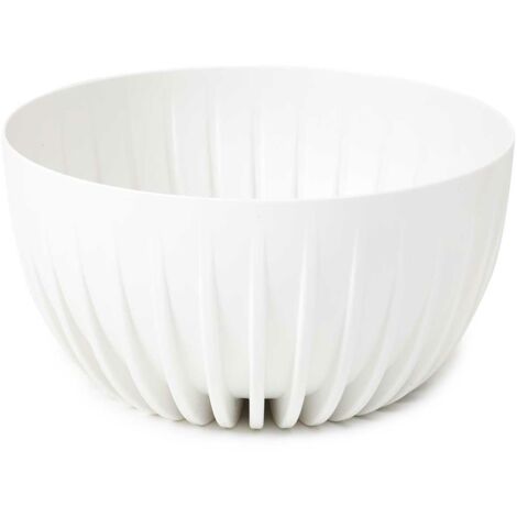 Pot de fleurs blanc éco-responsable et recyclé (1/5)